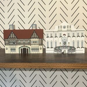 Lot 2 Cat’s Meow Village Callanwolde & Swan House Atlanta Christmas Series 1996